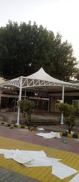 car parking shade Tensile pvc or Faber glass swimming pool shade 15