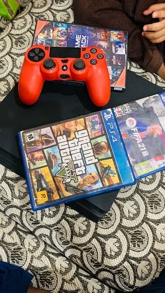 Ps4 Slim 500gb with 3 Games 0