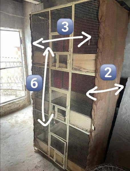 SOLID IRON CAGE for Pigeon & Hen (kabootar & Aseel ) (PINJRA / PINGRA) 0