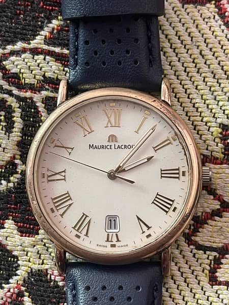 MAURICE LACROIX VINTAGE ROUND DATE MENS WATCH 1