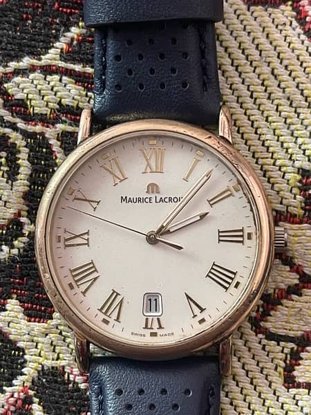 MAURICE LACROIX VINTAGE ROUND DATE MENS WATCH 0