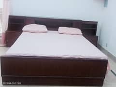 wood bed set