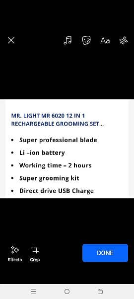 Mr light imported grooming kit 12in1 2