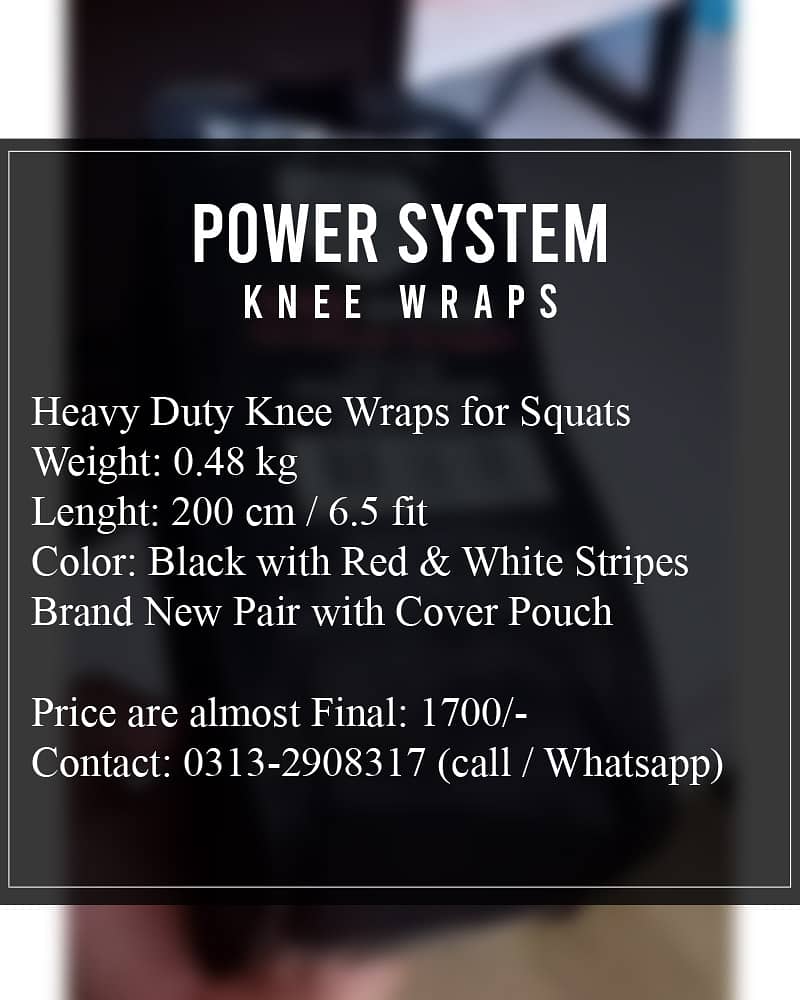 Knee Wraps | Power System | 6.5 Feet Lenght 4