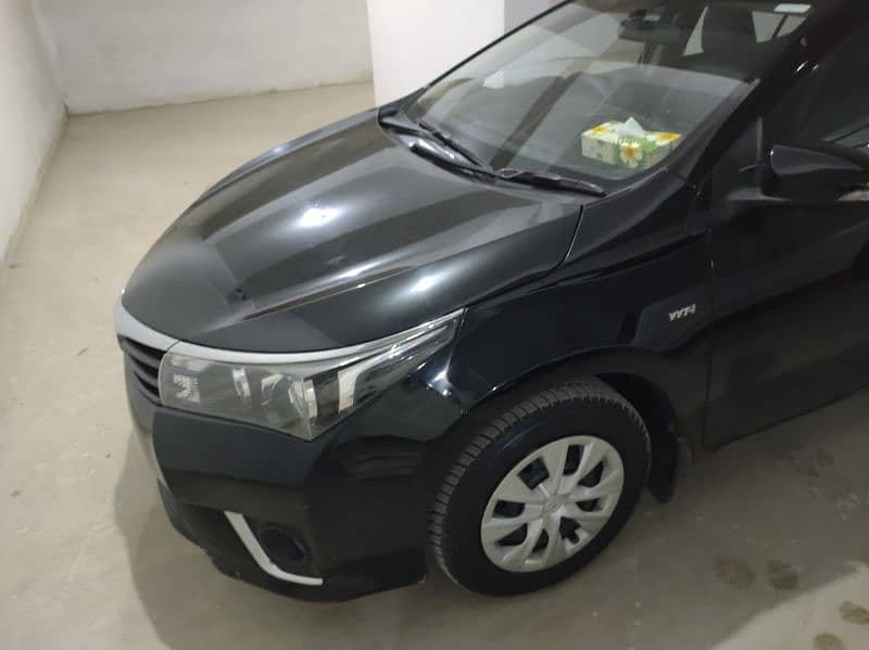 Toyota Corolla xli converted to Gli color black 3 peice touchups hai 4
