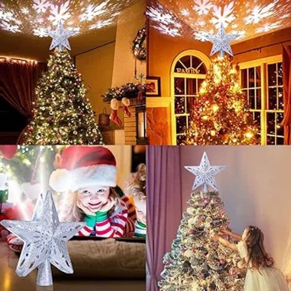 OURWARM CHRISTMAS TREE TOPPER PROJECTOR WALL LIGHT 0