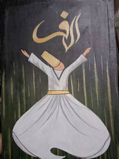 Sufi Whirling Dervish Painting 0