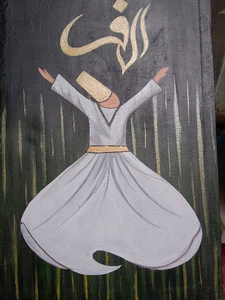 Sufi Whirling Dervish Painting 1