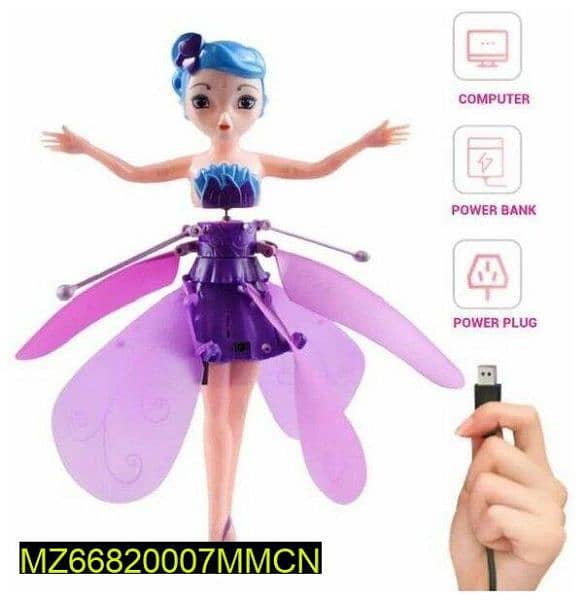 Rechargeable Flying Fairy Doll Toy 1