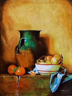 Realistic Still Life oil painting on Canvas