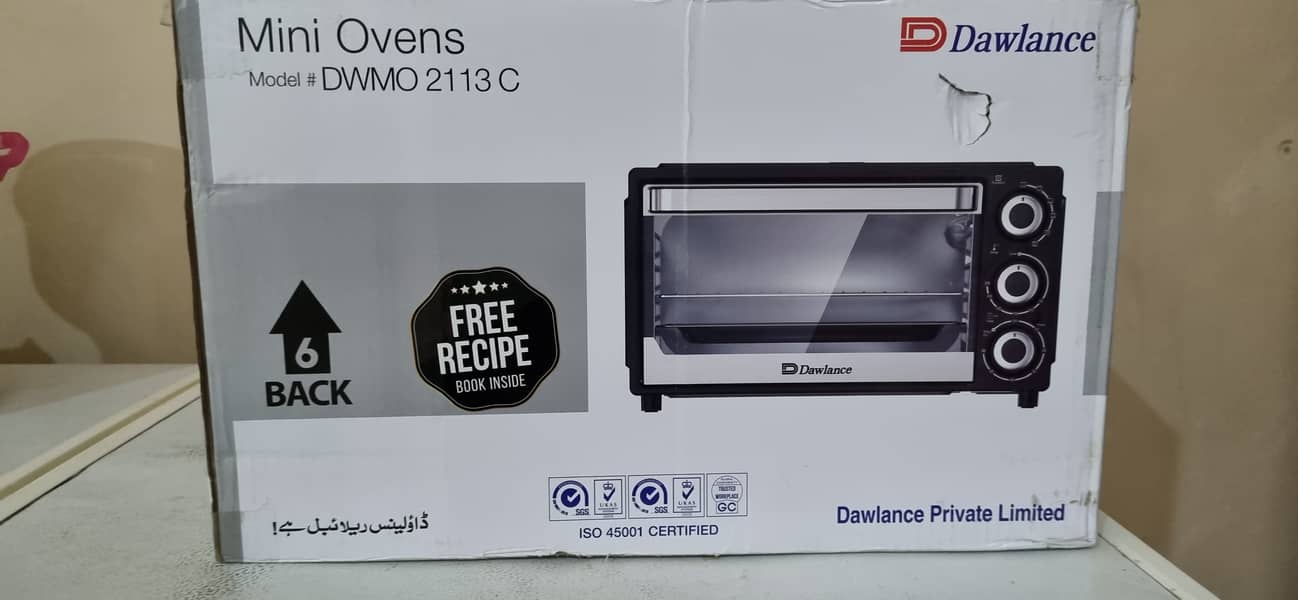 Dawlance mini oven model 2113c 0