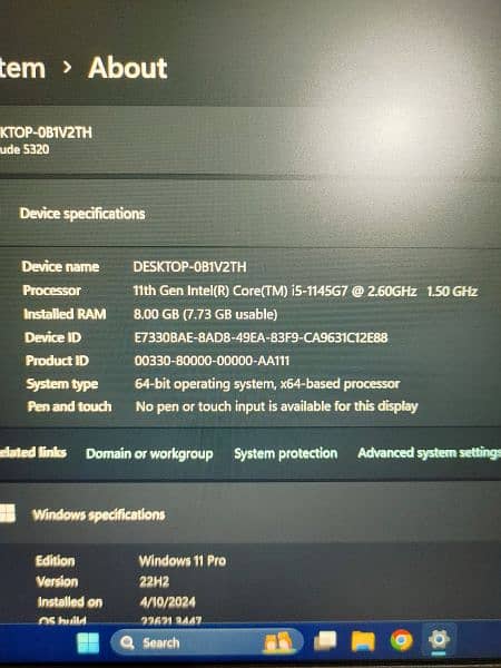 Dell Latitude 5320 11th gen 1145g7 gaming , 8Gb RAM , 500Gb SSD NVME 5