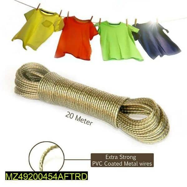 Metal Laundry Rope Wire 20 meters 3