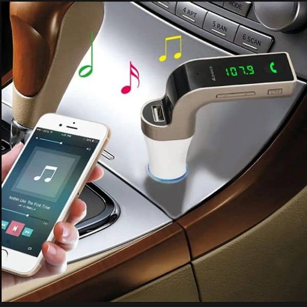 L-SHAPE MULTIFUNCTION Bluetooth FM Transmitter,Wireless In-Car F 5