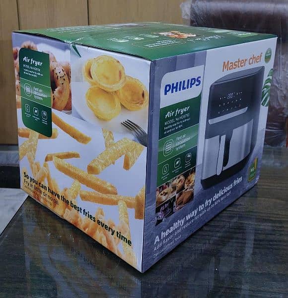 Original Philips HD9750 LCD Touch Air Fryer - 7.0 Liter, Master Chef 4