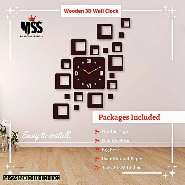 New Wall clocks in 80+ desings with home delivery all over Pakistan 5