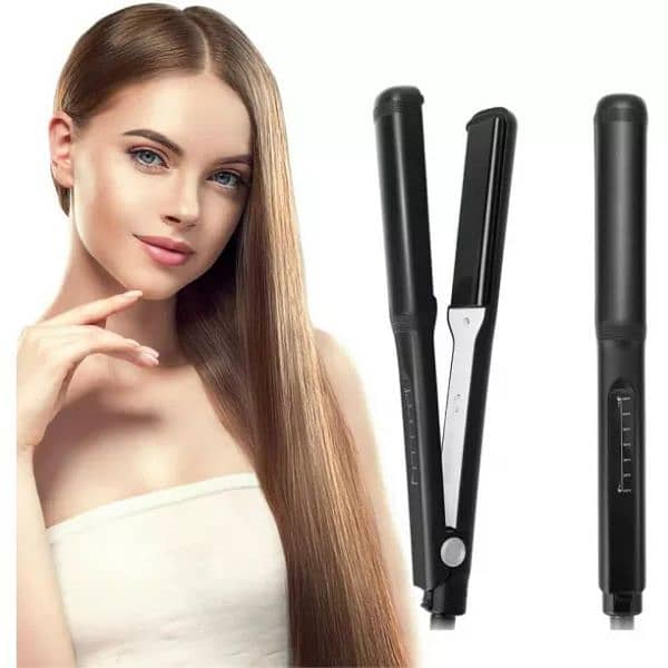 MANLI CERAMIC FLAT HAIR STRAIGHTENER 2 IN 1 0