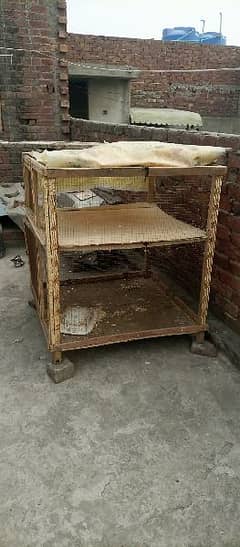 Hen Cage used HxWxL 3x3x3 double story