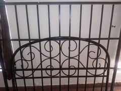 Wrought Iron bed with dressing table