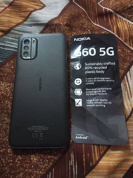 Nokia G60,5g,6gb ram. 128gb rom 1
