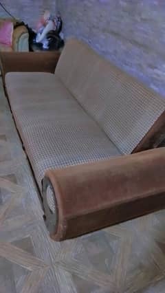 Sofa come bed (brown)
