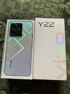 vivo y22 4+4/64 all oky 10/10 condition full accessries box full