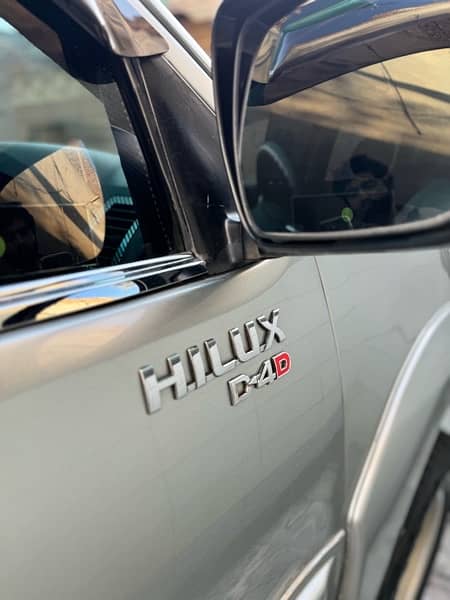 Hilux gx outer showered non accidental worth 5 lacs items installed 9