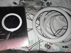 26 cm LED Ring Light (4 pieces) 10/10 condition with Stand (1=Rs. 550).