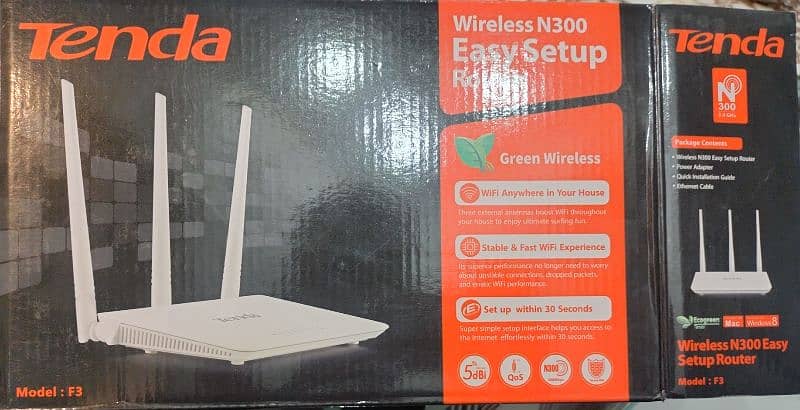 Tenda Router 1 month use. . along with full pack original charger/wire/ 3
