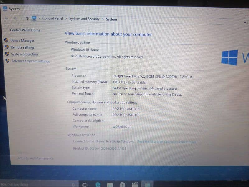 Acer core i7 2nd gen, Q. M processor 8 cpus, best for heavy work 3
