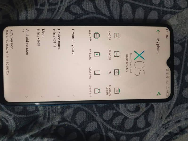 Infinix Hot 11 128gb 2021 10/10 condition Box Charger Available 3