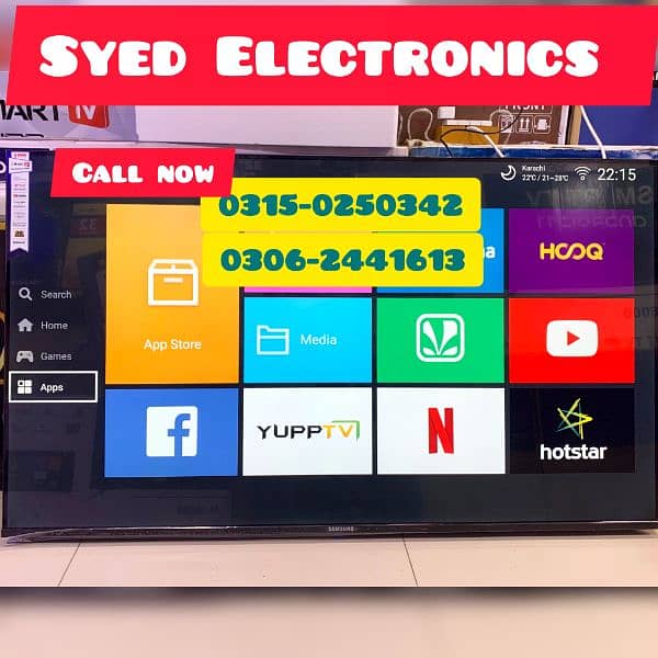 BEST OFFER!! CRYSTAL CLEAR DISPLAY 43 INCH SMART ANDROID LED TV 5