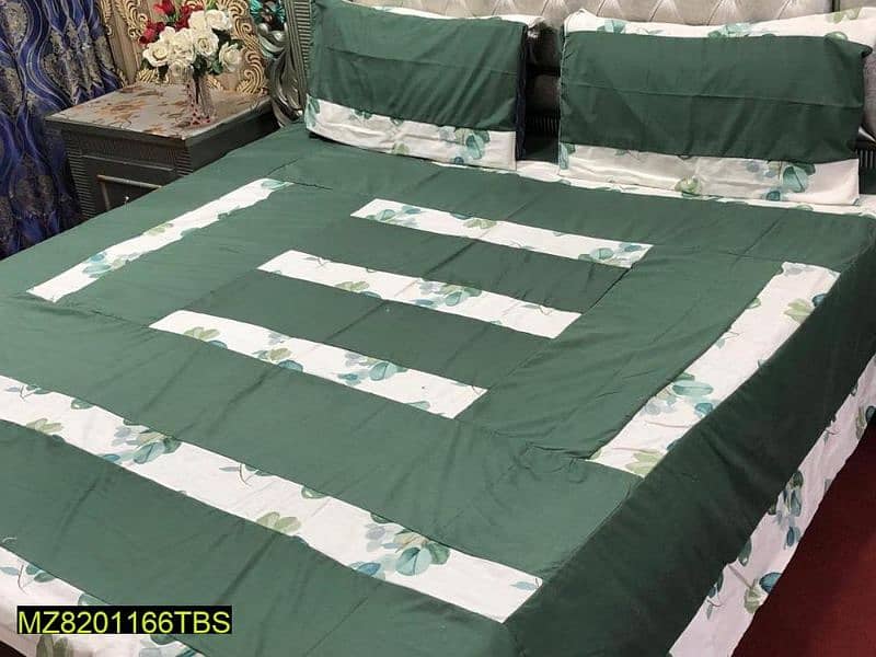 Beautiful Green bedsheets with pillow covers 0