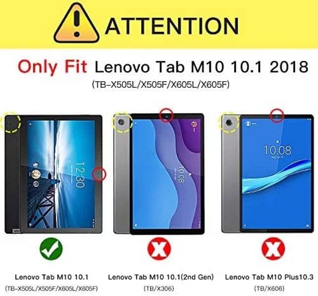 LENOVO TABLET M10 HD 2ND GEN BACK COVER AND GLASS PROTECTOR 2