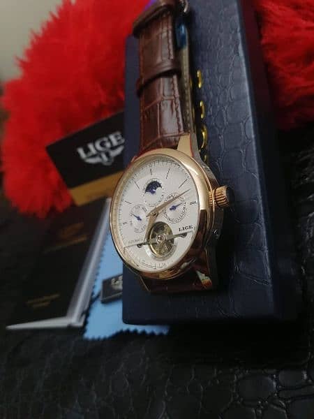 LIGE Brand New Original L6826  (21Jewels) Automatic Tourbillion Watch 1