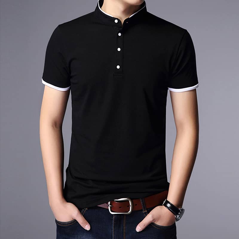 Men's Business Casual Polo Short Sleeve T-shirt 3