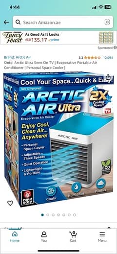 Mini air cooler with water chiller