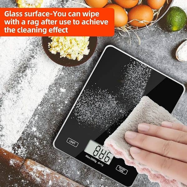 Meromore Food Kitchen Scale, Digital Weight Scales Grams and Oz 6