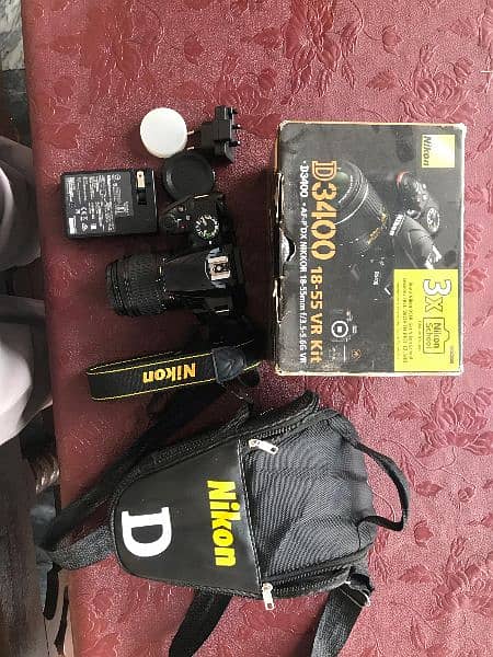 Nikon D3400 With All original Accessories 4