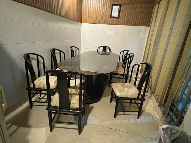 imported dining table with 8 chairs 8
