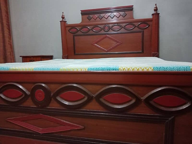 pure wooden bed set 1