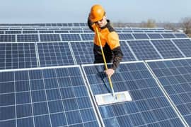 Solar Energy PV plate cleaning service