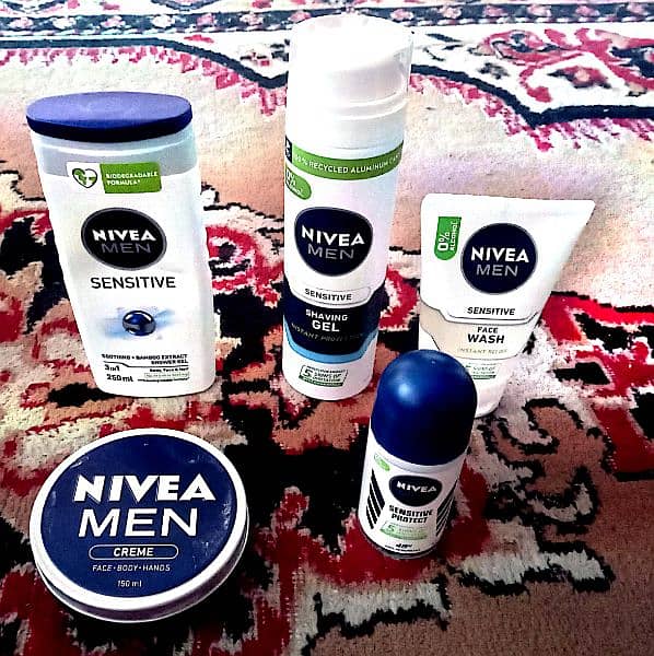 Nivea Men Sensitive Face wash, and Body wash for men 2