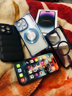 Iphone 14 pro complete box non PTA purple