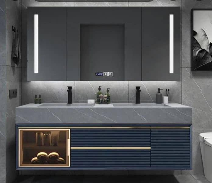 designer Corian/ PVC Vanities  Basin  jacuuzi LED mirrorS 9