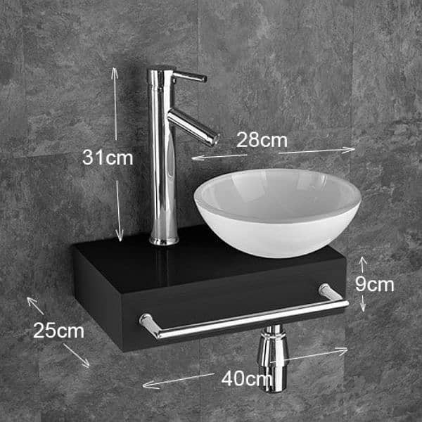 PVC designer vanities Vanity Basin Bathroom accessories 17
