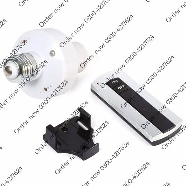 10M Wireless Remote Control Switch ON OFF E27 Screw LED lamp Bas 1