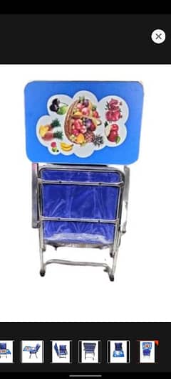 Foldable Study/Eating Chair for kids - blue 0