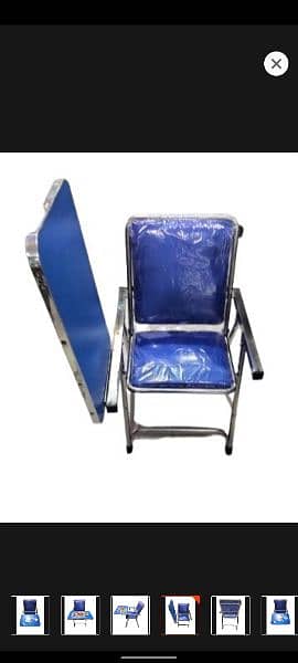 Foldable Study/Eating Chair for kids - blue 3