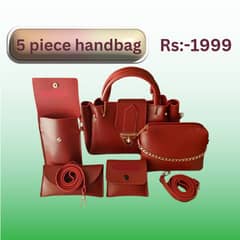 Crossbody & Clutch | 5 piece ladies handbag | Stylish bag for girls.